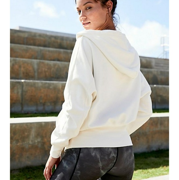 $70 Free People Think Future Hoodie White - Picture 4 of 5